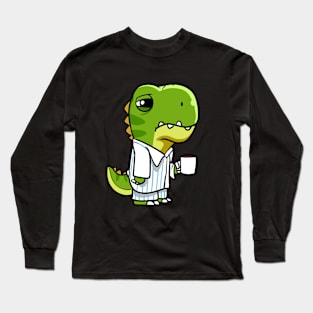 Sleepy Dinosaur Long Sleeve T-Shirt